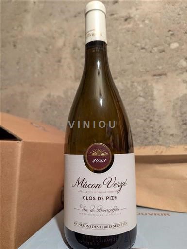 Bourgogne Mâcon et mâcon-villages Vignerons des Terres Secrètes Clos de Pize 2023