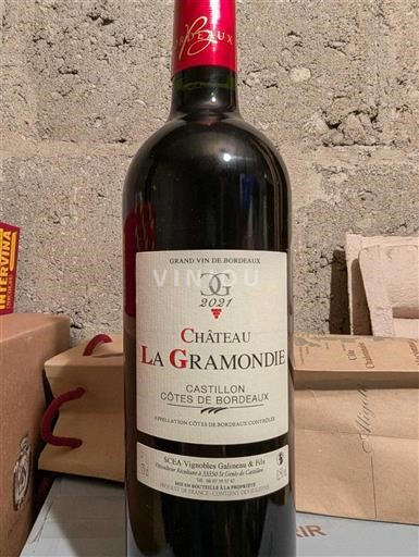 Bordeaux Castillon Côtes de Bordeaux Château La Gramondie 2021