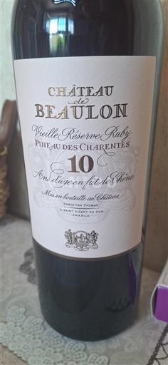 Poitou-Charentes Pineau-des-charentes Château Beaulon Vieille Réserve Ruby Non Millésimé