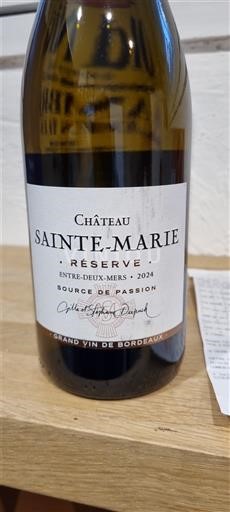 Bordeaux Entre-deux-mers Sainte-Marie Réserve 2024