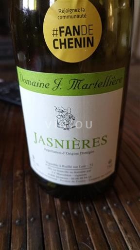 Loire-dalen Jasnières Domaine J. Martellière Ikke årgangsbestemt