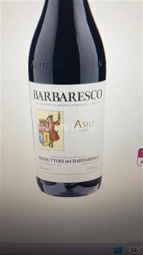 Piedmont Wines Barbaresco Produttori Del Barbaresco Asili Riserva 2020