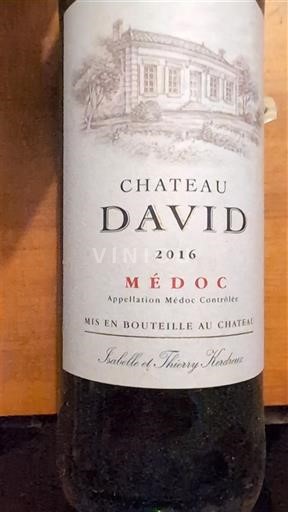 Bordeaux Médoc Château David 2016