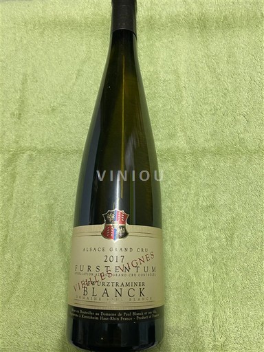 Alsace Gewurztraminer Grand Cru Domaine Paul Blanck Furstentum Vieilles Vignes 2017