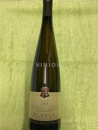 Alsace Paul Blanck Pinot Gris Patergarten 2019