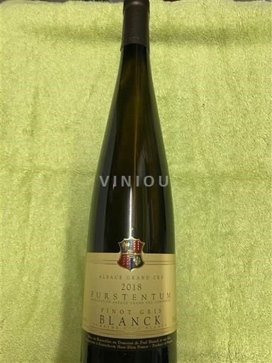 Alsace Alsace Grand Cru Grand Cru Domaine Paul Blanck Fürstentum Pinot Gris 2018