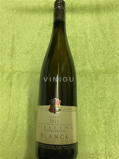 Alsace Paul Blanck Riesliing Patergarten 2021