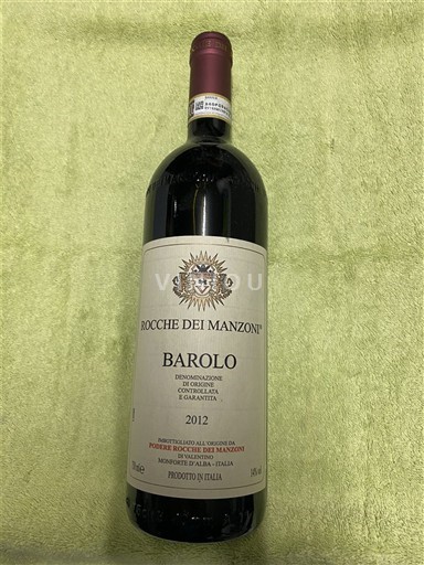 Piemonte Barolo Rocche dei Manzoni 2012