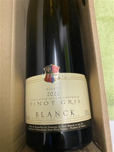 Alsace Alsace Grand Cru Domaine Paul Blanck Pinot Gris 2022