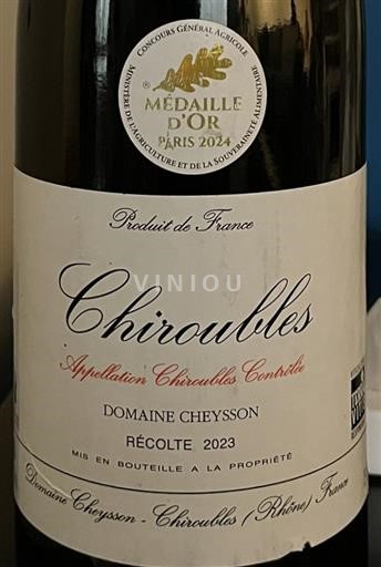 Beaujolais Chiroubles Domaine Cheysson 2023
