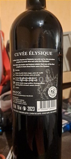 Linguadoca e Rossiglione Paese d'Oc Cuvée Élysique 2023
