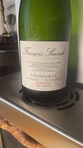 Šampanja Ni doloceno François Seconde Intégral Zéro Dosage Neleten.