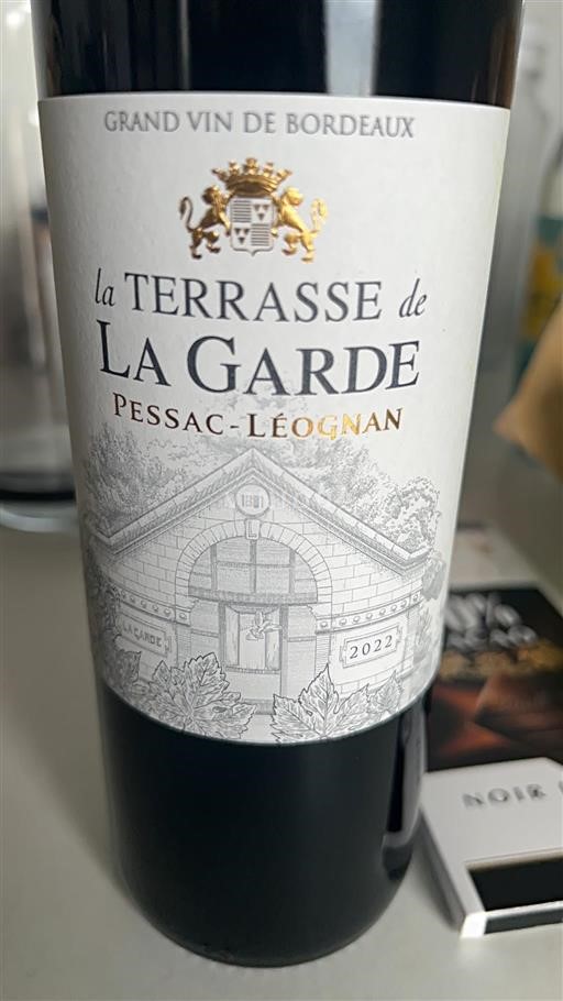 Bordeaux Pessac-Léognan Château Lagarde La Terrasse 2022