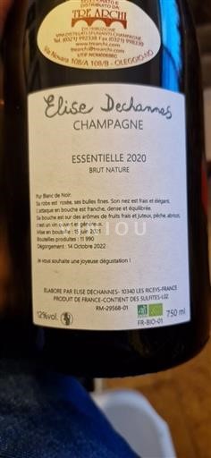 Champagne Elise Dechannes Essentielle 2020