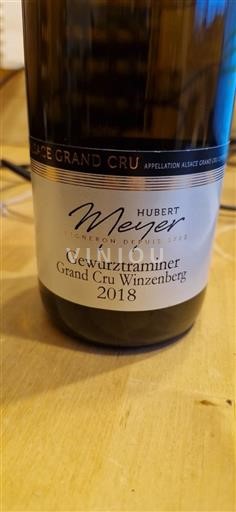 Alsace Alsace Grand Cru Grand Cru Hubert Meyer Grand Cru Winzenberg 2018