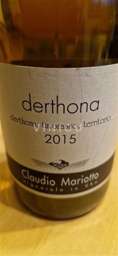 Piémont Colli Tortonesi Claudio Mariotto Derthona 2015