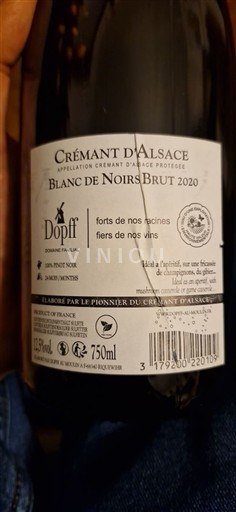 Alsace Crémant d'Alsace Dopff Blanc de Noirs Brut 2020