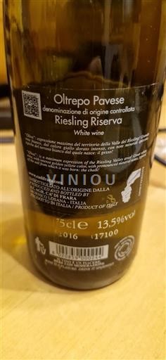 Lombardy Oltrepò Pavese Ca' di Frara Riesling Riserva 2016