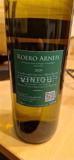 Piedmont Wines Roero Cascina Lanzarotti 2020