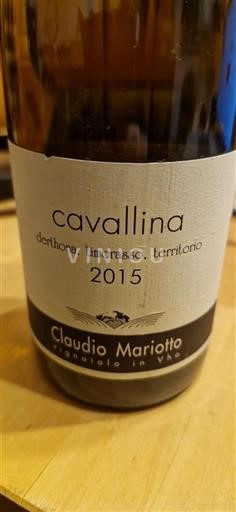 Piémont Colli Tortonesi Claudio Mariotto Cavallina 2015