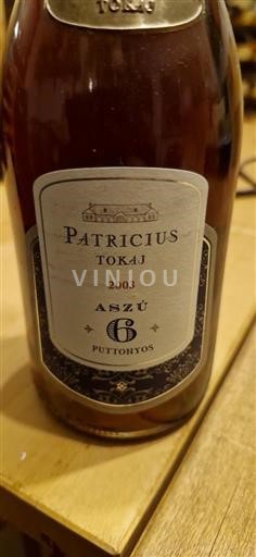 Tokaj Không được chỉ định Patricius Aszú 6 Puttonyos 2003