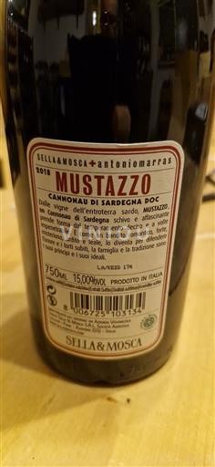 Sardinia Cannonau de Sardaigne Sella & Mosca Mustazzo 2018