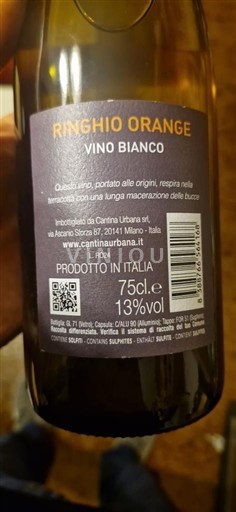 Lombardie Cantina Urbana Ringhio Orange 2024