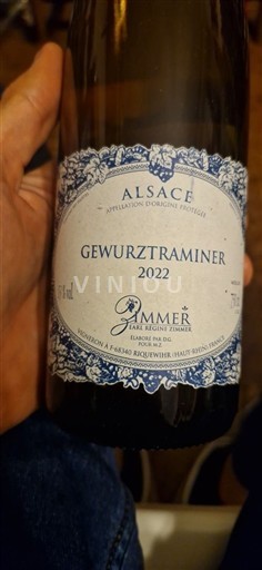 Elsass Zimmer Gewurztraminer 2022