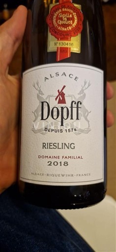 Alsace Riesling Dopff Domaine Familial 2018