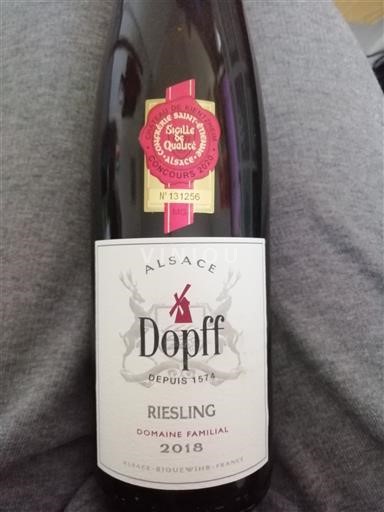 Alsace Riesling Dopff Domaine Familial 2018