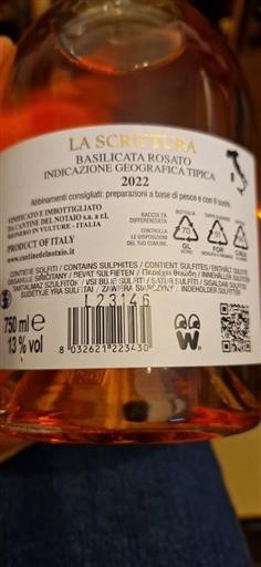 Basilicata Aglianico del Vulture La Scrittura La scrittura 2022