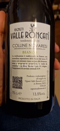 Piemont Colline Novaresi Valle Roncati Parcella 40 2023