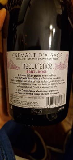 Alsace Crémant d'Alsace Wolfberger Insouciance 2024