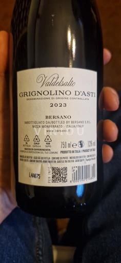 Piemonte Grignolino d'Asti Bersano Valdelsalto 2023
