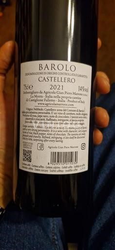 Piemont Barolo Agricola Gian Piero Marrone Castellero 2021