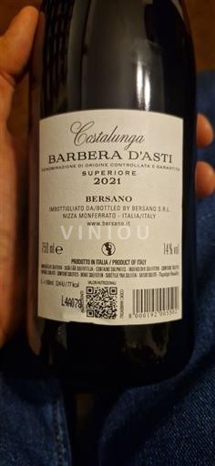 Piemonte Barbera d'Asti Bersano Costalunga 2021