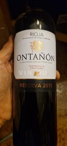 La Rioja rioja Ontañón Reserva 2015