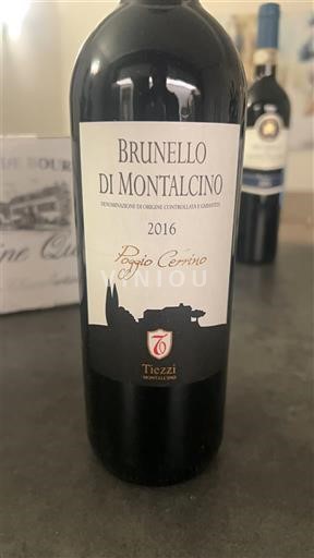 Toscana Brunello di Montalcino. Tiezzi Poggio Cerrino 2016
