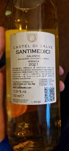 Pouilles Castel di Salve Verdeca 2021