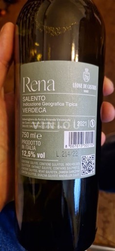 Puglia Leone de Castris Rena 2021