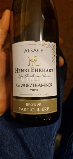 Alsace Henri Ehrhart Gewurztraminer Réserve Particulière 2020