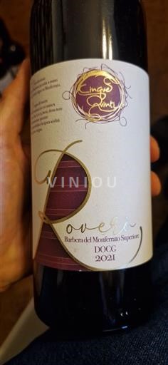 Piemonte Barbera del Monferrato Cinque Quinti Roveri barbera 2021