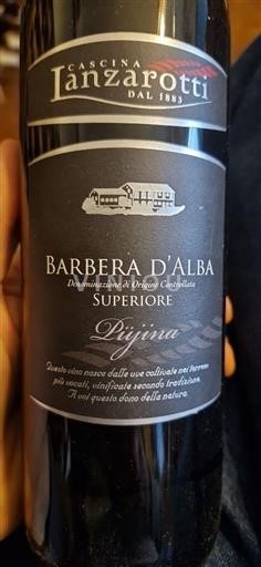 Piedmont Wines Barbera d'Alba Cascina Lanzarotti Pijina 2019