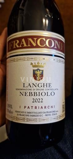 Piëmont Langhe Francone Nebbiolo I Patriarchi 2022