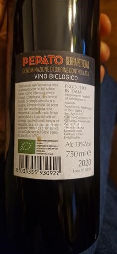 Marche Wines Unspecified Azienda Agricola Fantone Pepato 2020