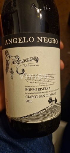 Piemonte Roero Angelo Negro Ciabot San Giorgio 2016