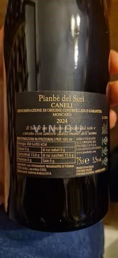 Piemont Asti Pianbè dei Suri Moscato 2024