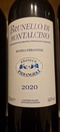 Toscana Brunello di Montalcino. Enoteca Pierangioli Brunello di montalcino 2020