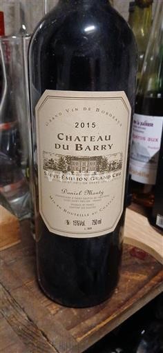 Bordeaux Saint-Émilion Grand Cru Grand Cru Château Barry 2015