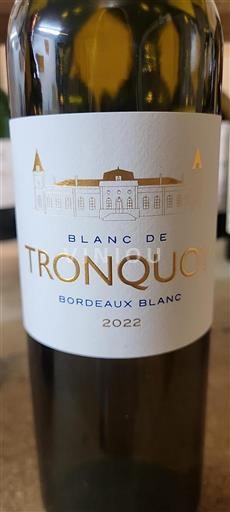 Bordeaux Bordeaux White Château Tronquoy Blanc de Tronquoy 2022
